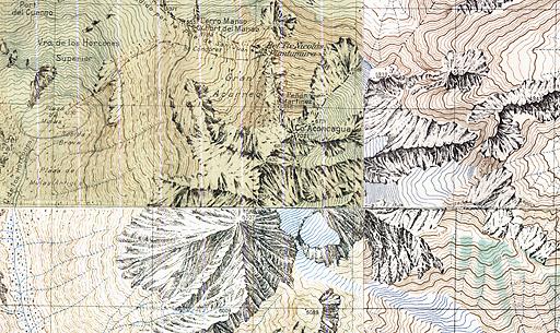 carte de l'Aconcagua (détail)