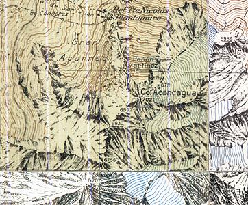 carte de l'Aconcagua (sommet)